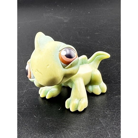 Littlest Pet Shop LPS Authentic Green Iguana Lizard #29 2004 Hasbro - Picture 1 of 5